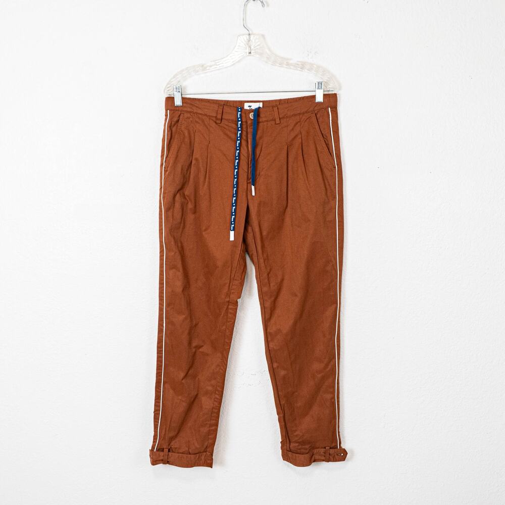 Tombolo Men's Traveler Pants in Rust Brown size Medium
